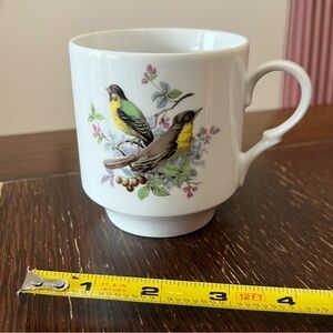 Bavaria Schumann Arzberg Germany bird cup ceramic mug